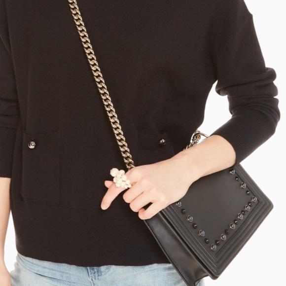 Authentic Kate Spade leather studs shoulder/Crosby - Picture 4 of 8